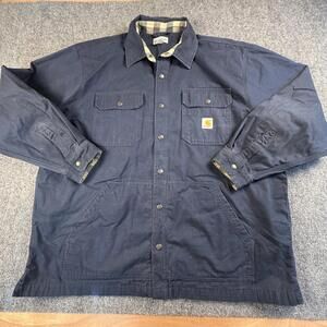 Carhartt Men's 2XL Regular Work Jacket with Plaid Lining #H